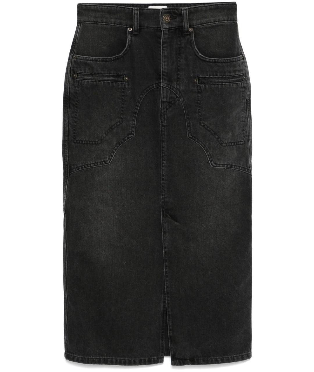 ISABEL MARANT Черная полиэстеровая юбка миди, фото 1