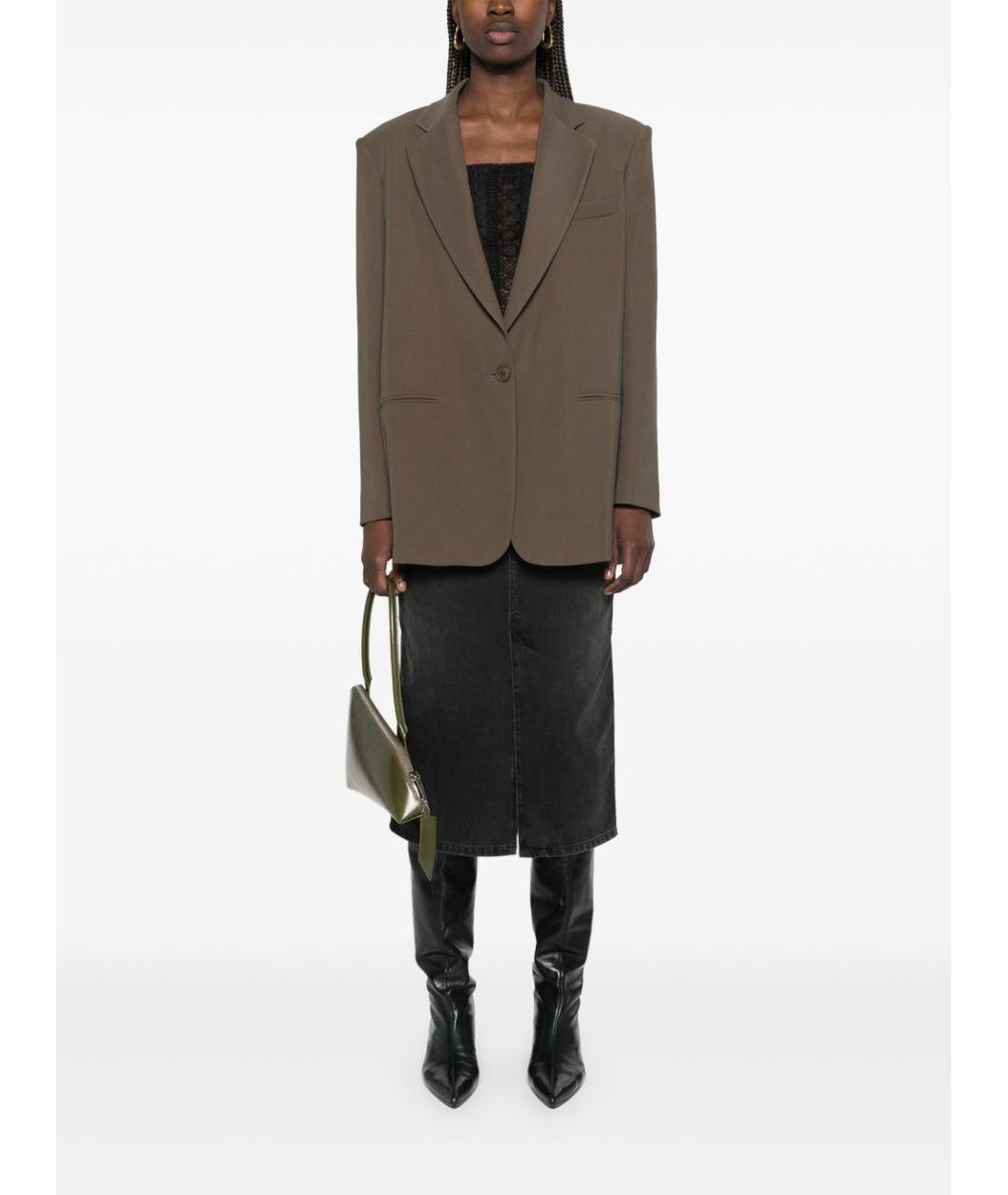 ISABEL MARANT Черная полиэстеровая юбка миди, фото 2