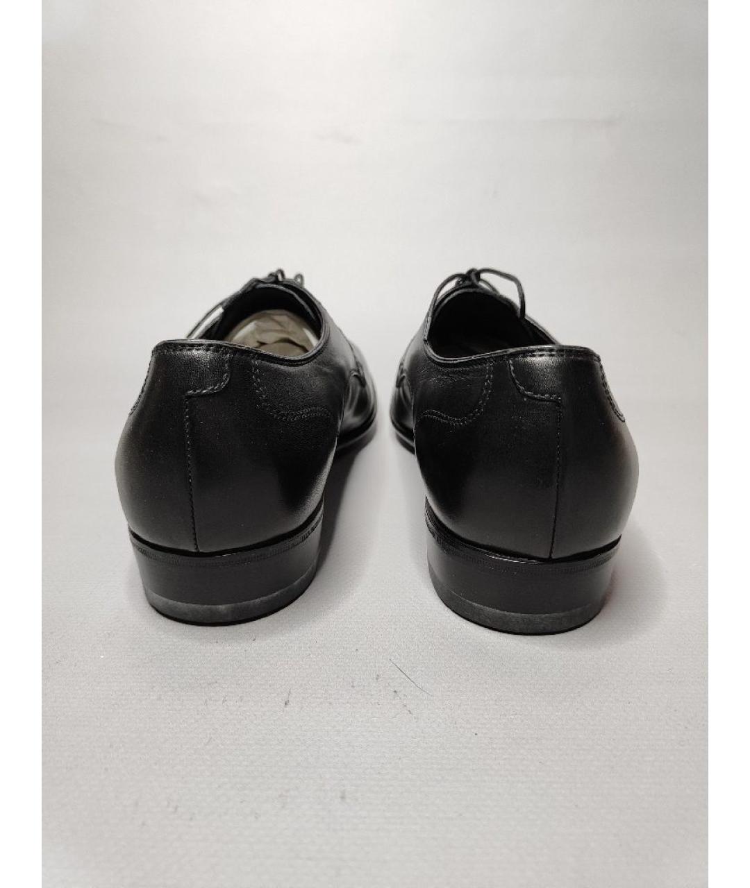 BOTTEGA VENETA Черные кожаные туфли, фото 4