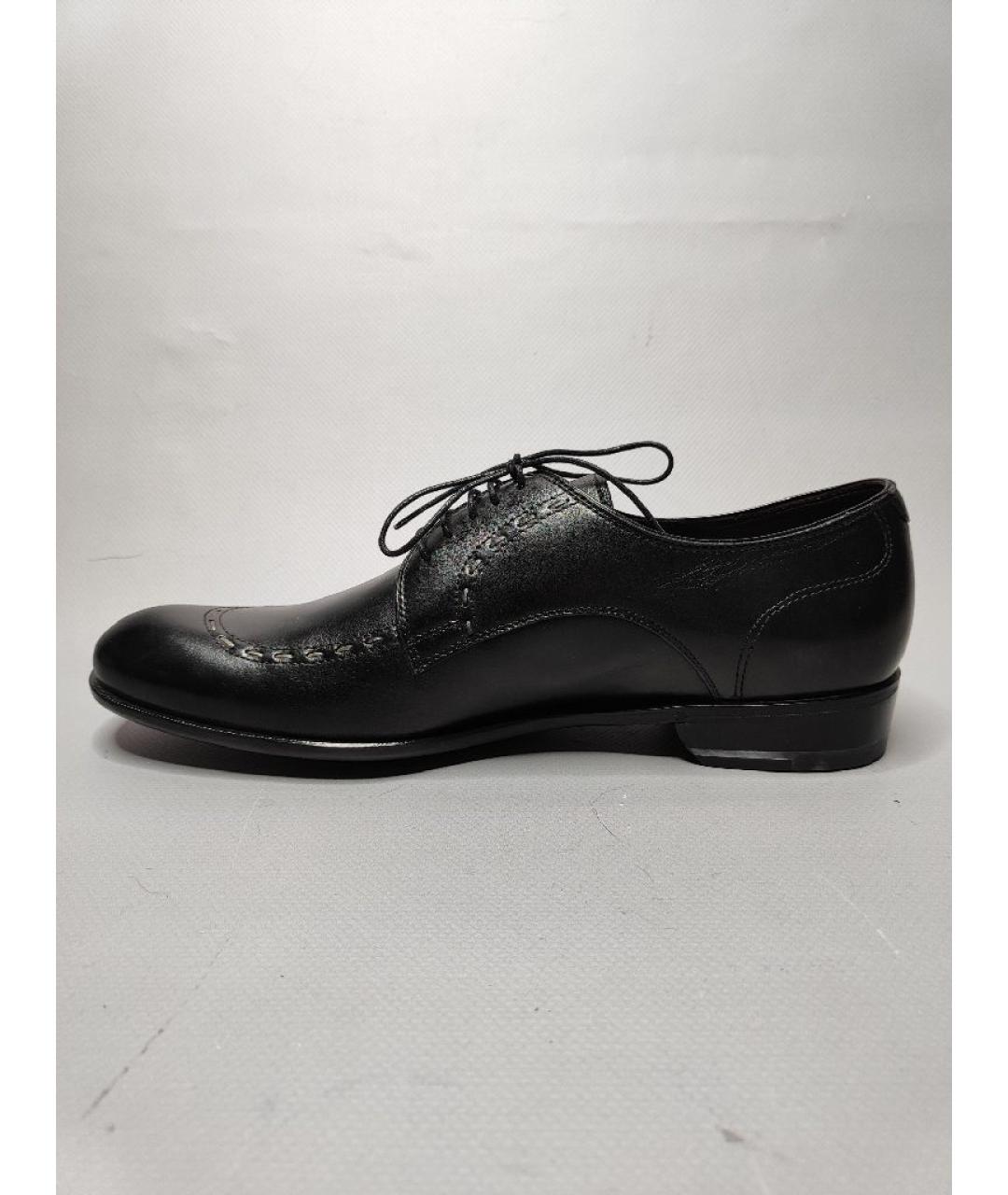 BOTTEGA VENETA Черные кожаные туфли, фото 5
