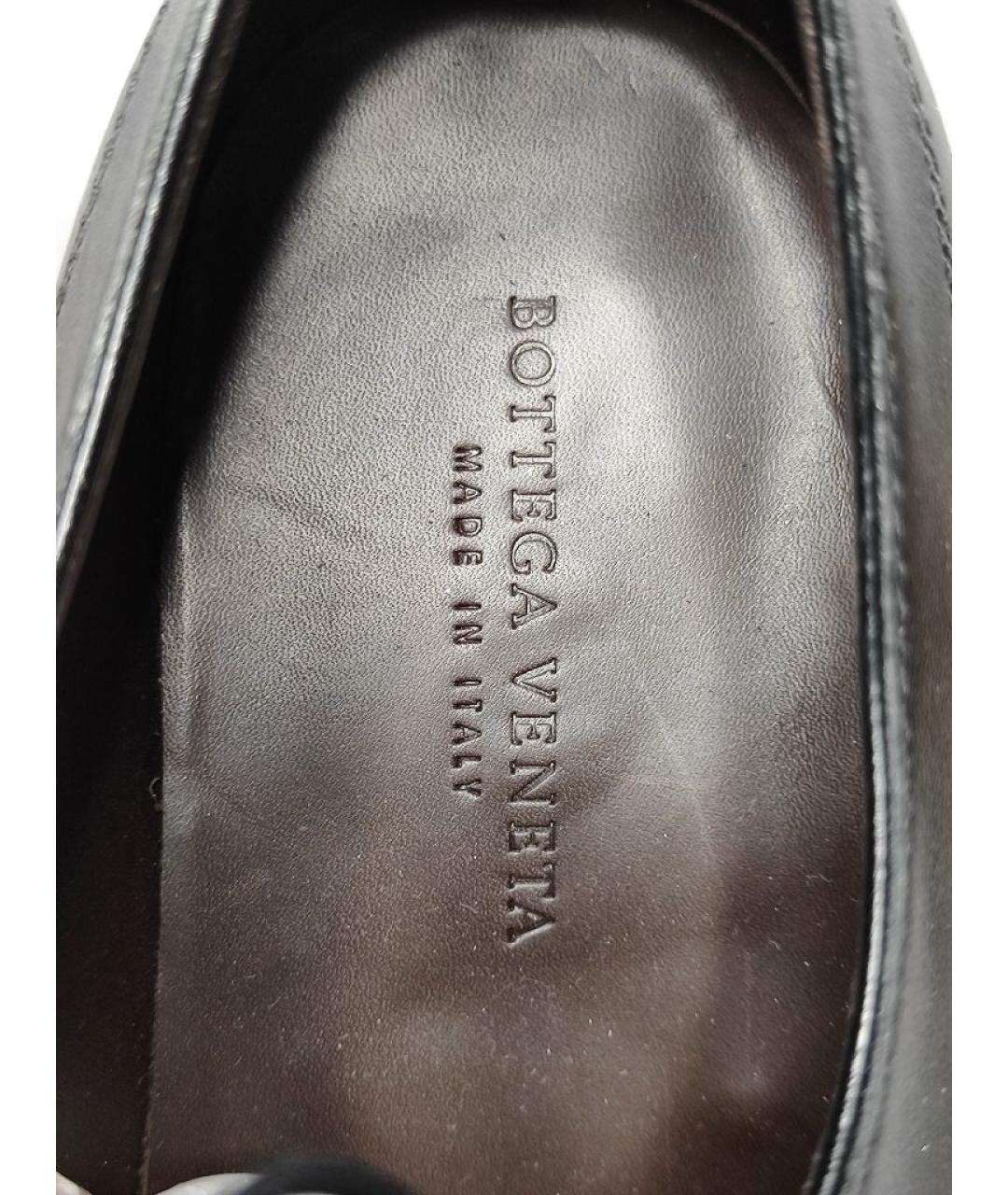 BOTTEGA VENETA Черные кожаные туфли, фото 7