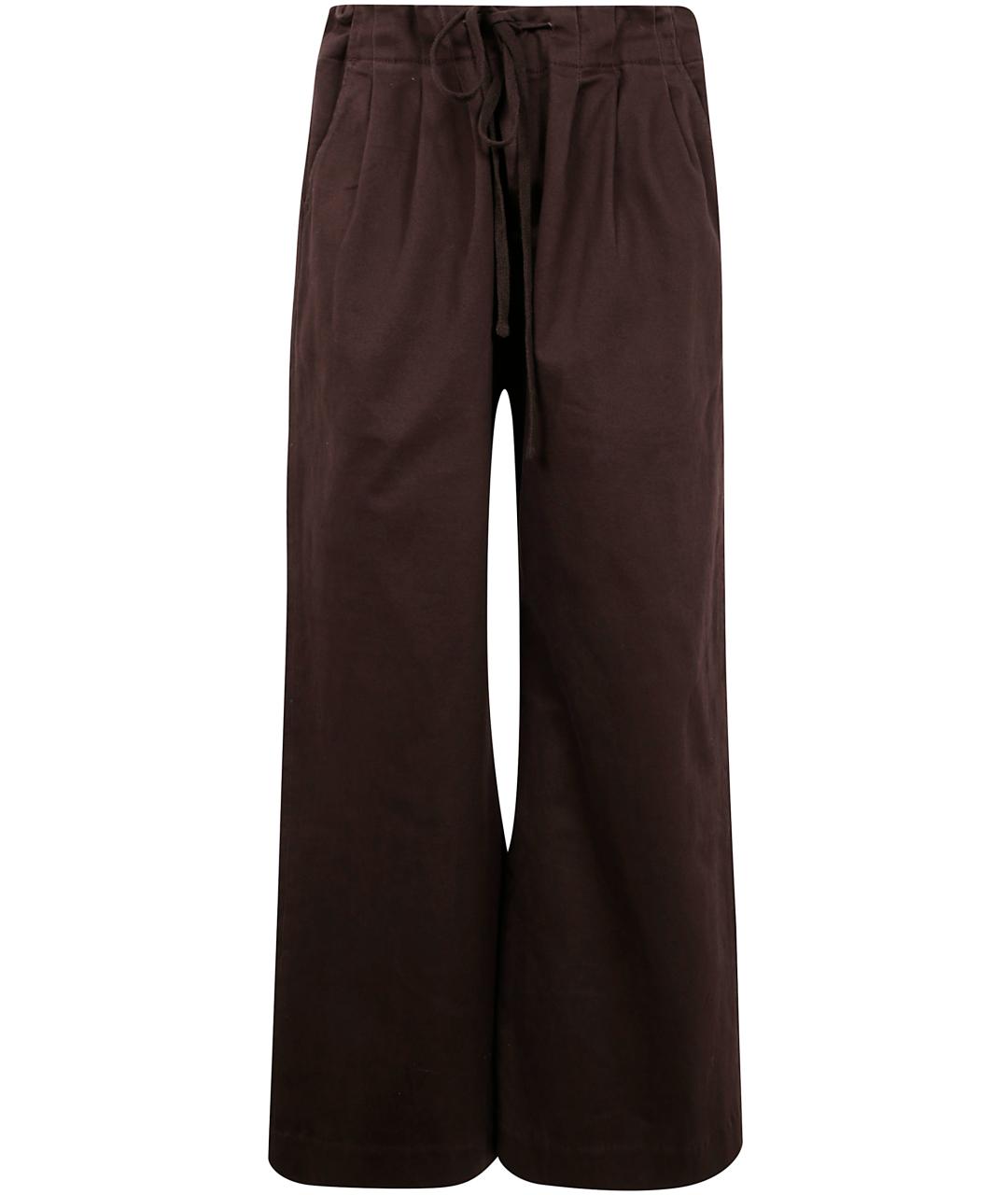 entire studios Коричневые хлопковые прямые брюки, фото 1