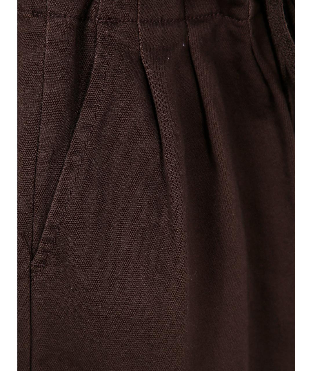 entire studios Коричневые хлопковые прямые брюки, фото 3