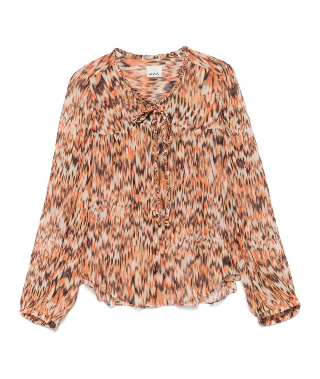 ISABEL MARANT Оранжевая хлопковая блузы, фото 1