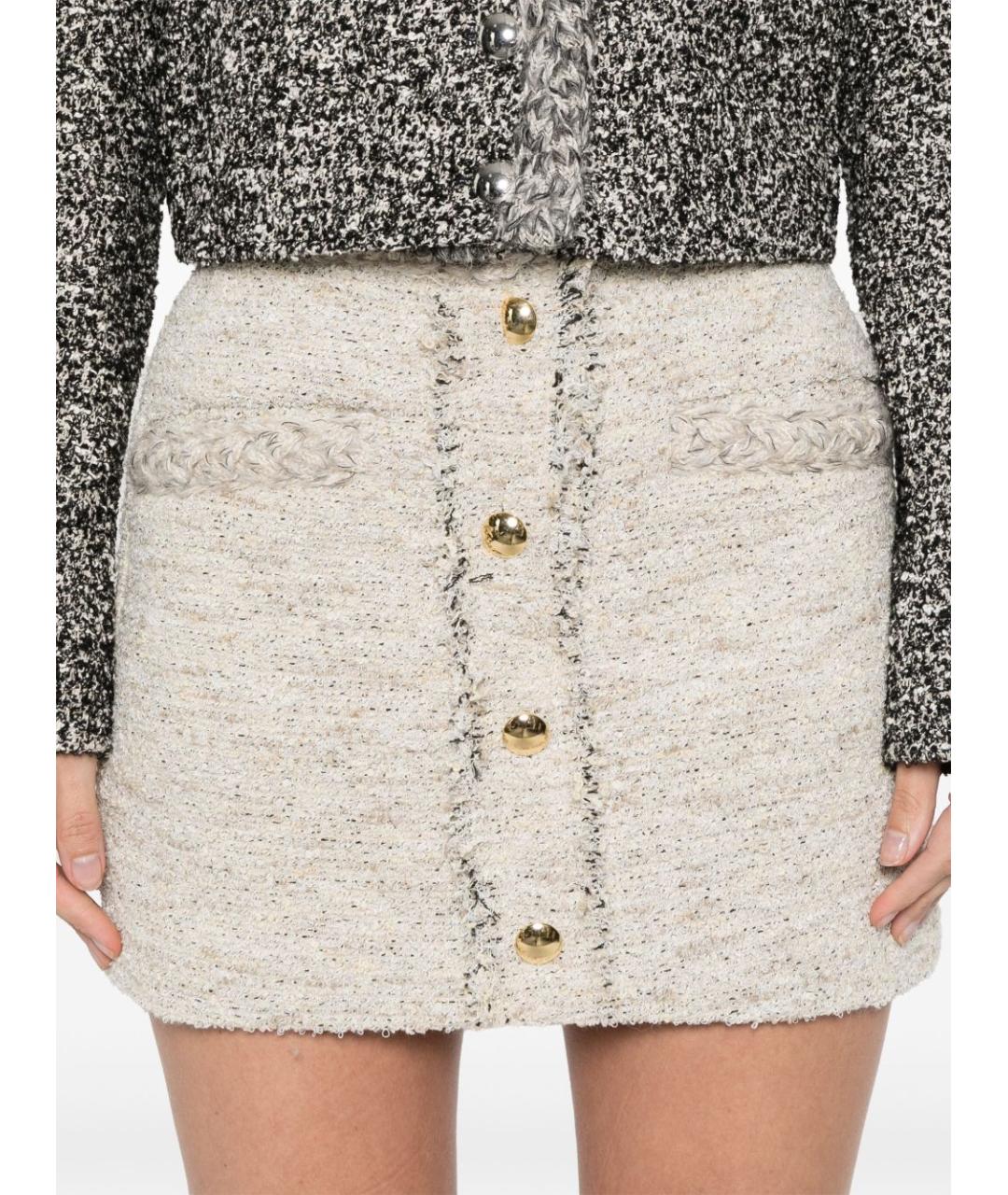 ISABEL MARANT Бежевая юбка мини, фото 4