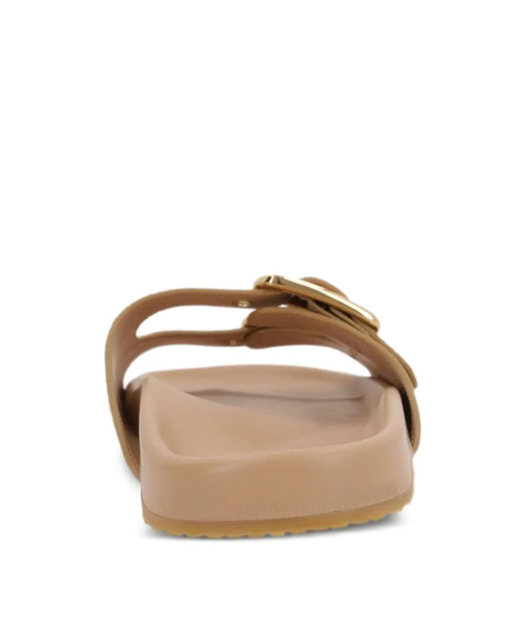 CHLOE Коричневые кожаные сандалии, фото 3