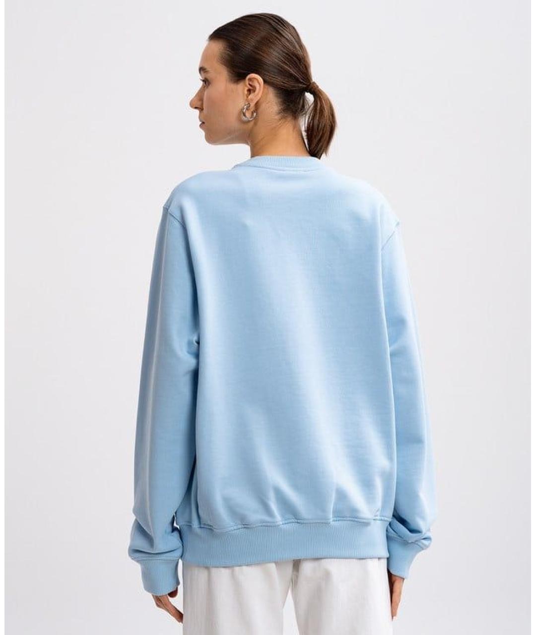 CASABLANCA Голубой хлопковый джемпер / свитер, фото 4
