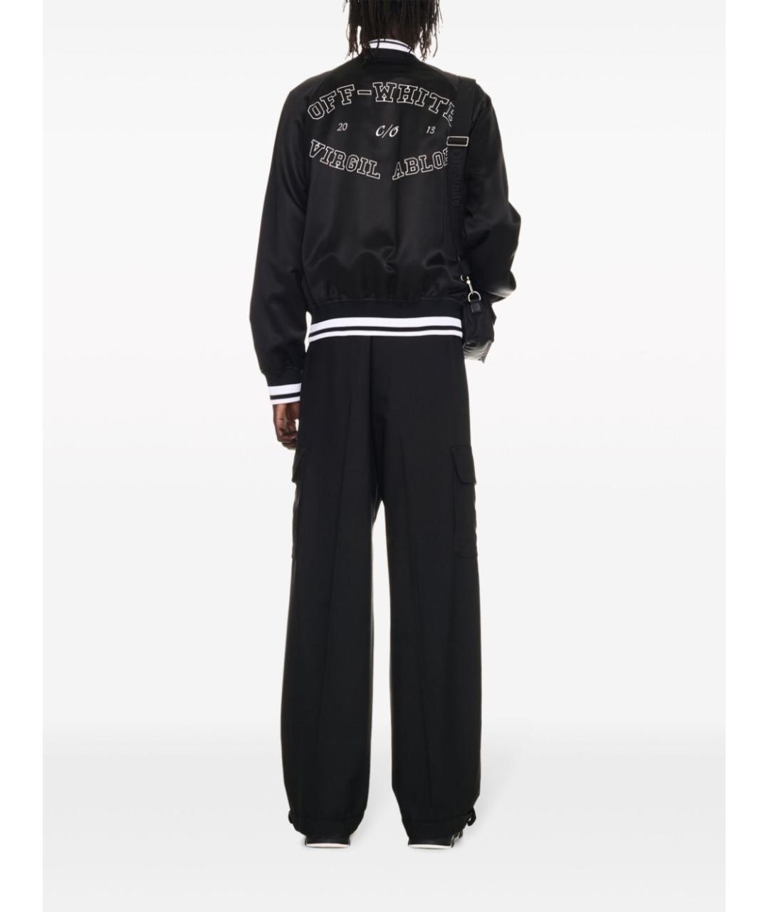 OFF-WHITE Черная полиэстеровая куртка, фото 4