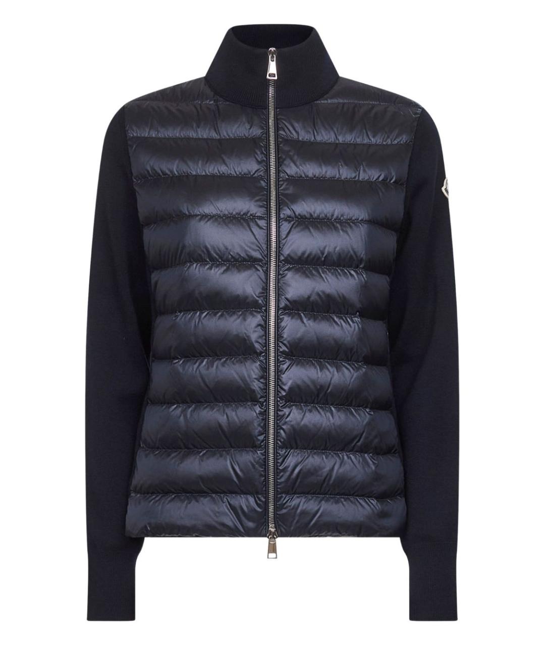 MONCLER Синий шерстяной кардиган, фото 1
