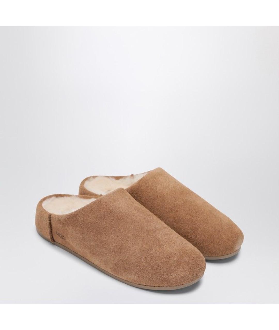 UGG AUSTRALIA Коричневые замшевые мюли, фото 2