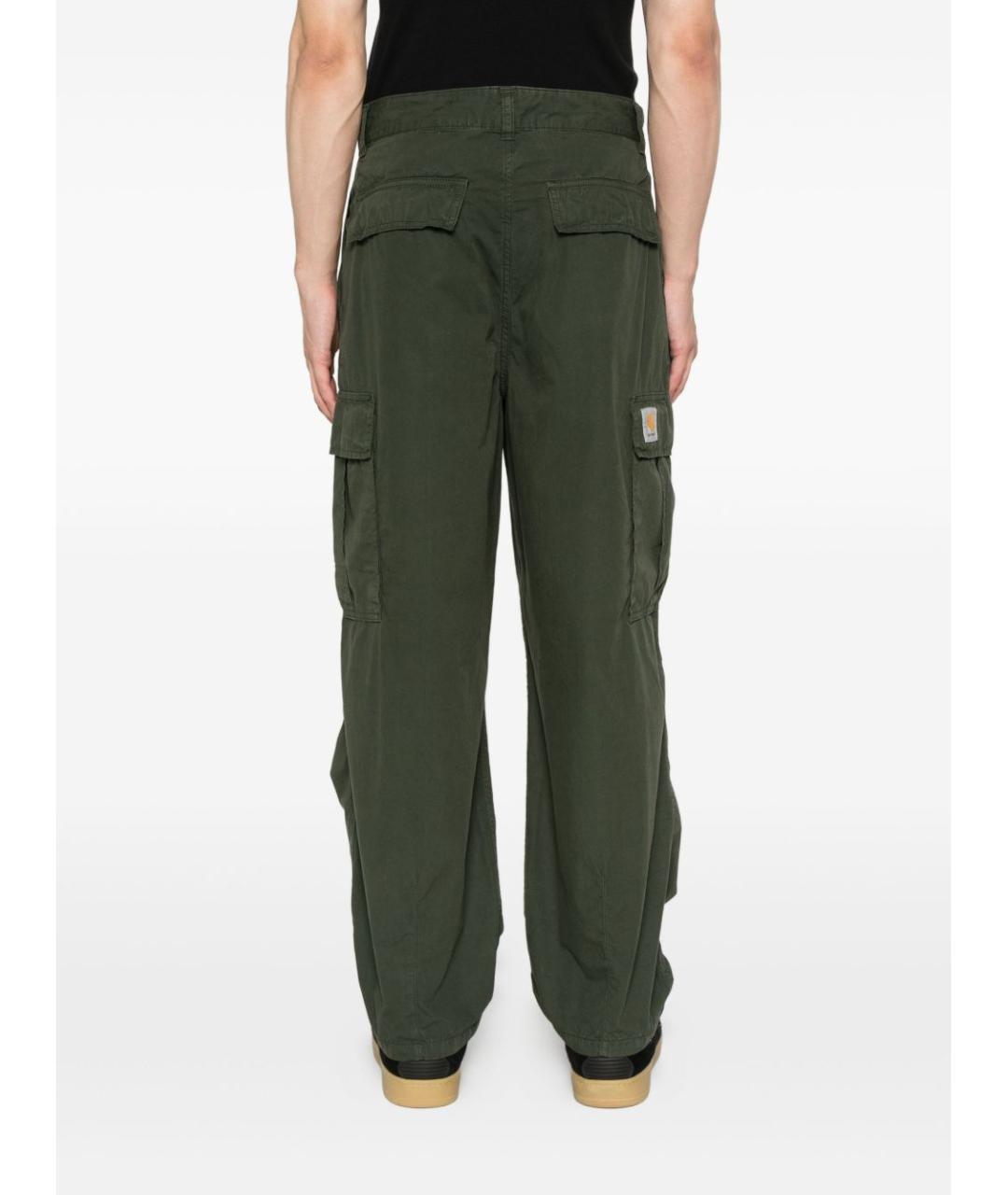 CARHARTT WIP Зеленые хлопковые повседневные брюки, фото 5