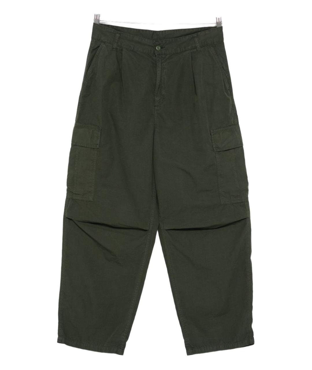 CARHARTT WIP Зеленые хлопковые повседневные брюки, фото 1