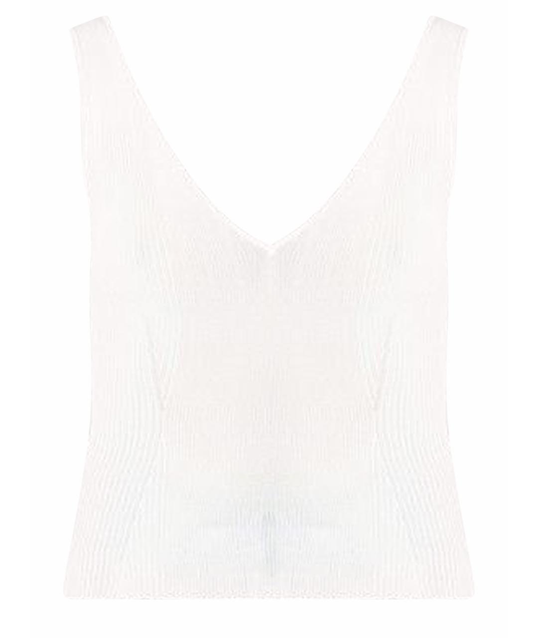 GOLDEN GOOSE DELUXE BRAND Бежевая вискозная футболка, фото 1