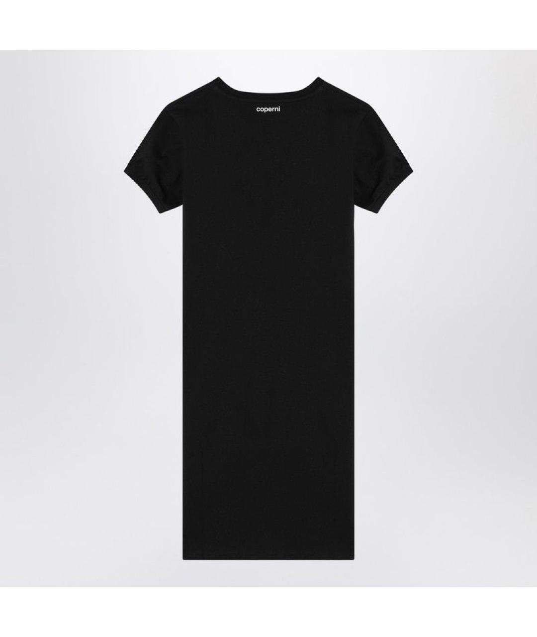 COPERNI Черное хлопковое повседневное платье, фото 2