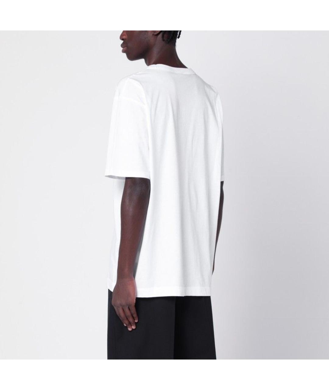 DRIES VAN NOTEN Белая хлопковая футболка, фото 3