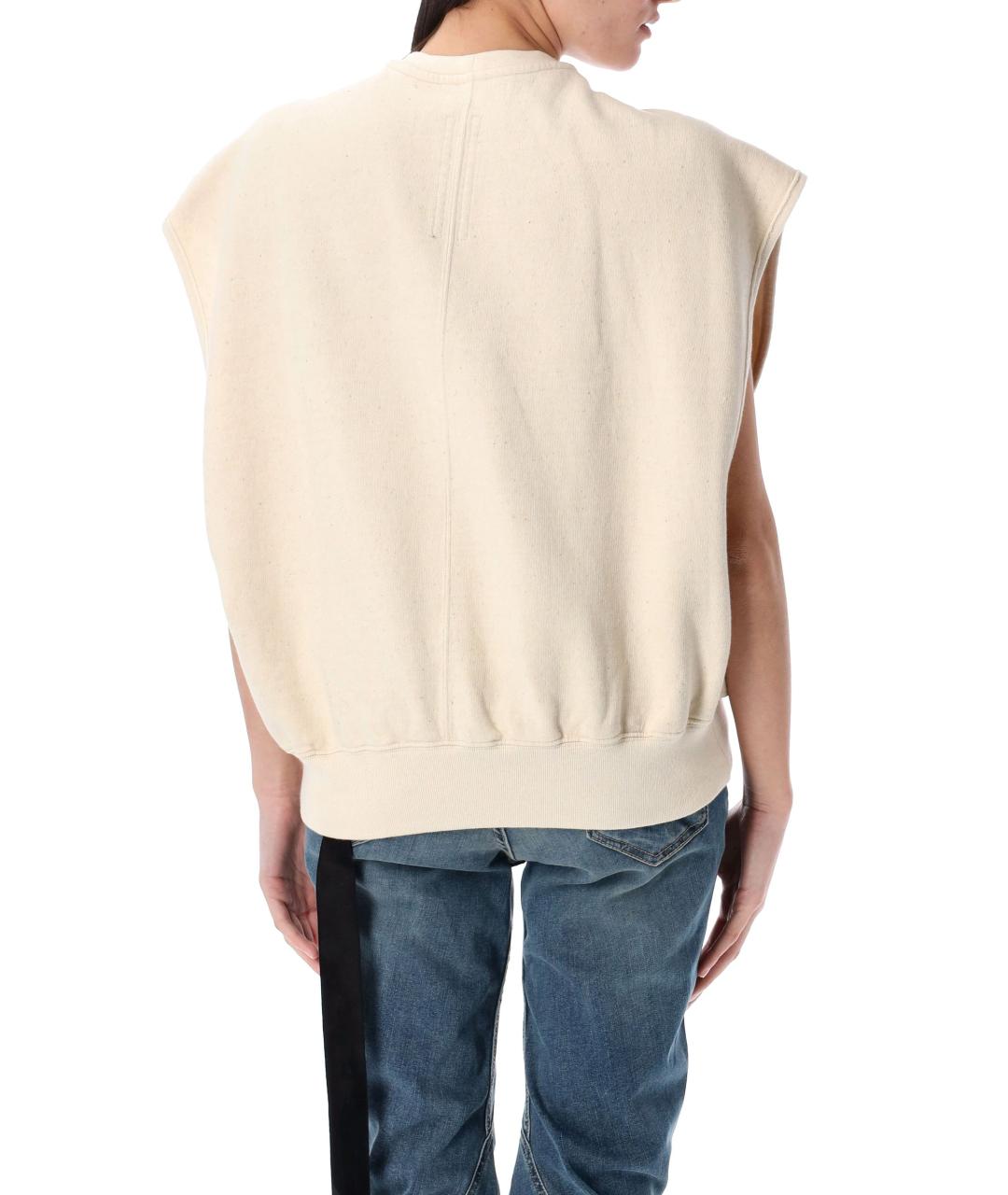 RICK OWENS Бежевая хлопковая жилетка, фото 3