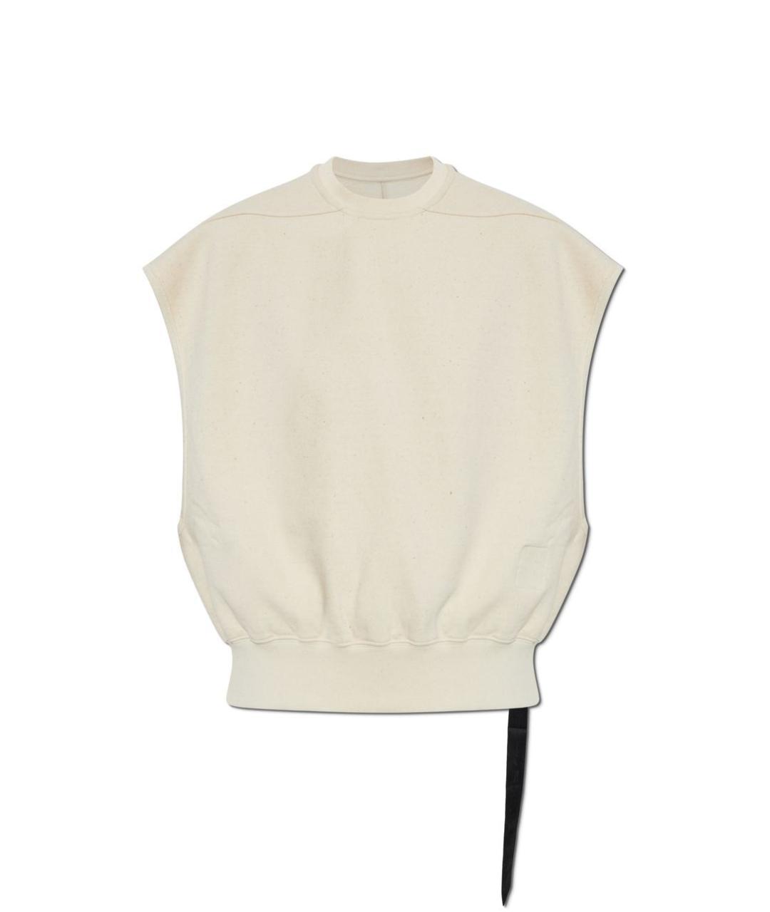 RICK OWENS Бежевая хлопковая жилетка, фото 1