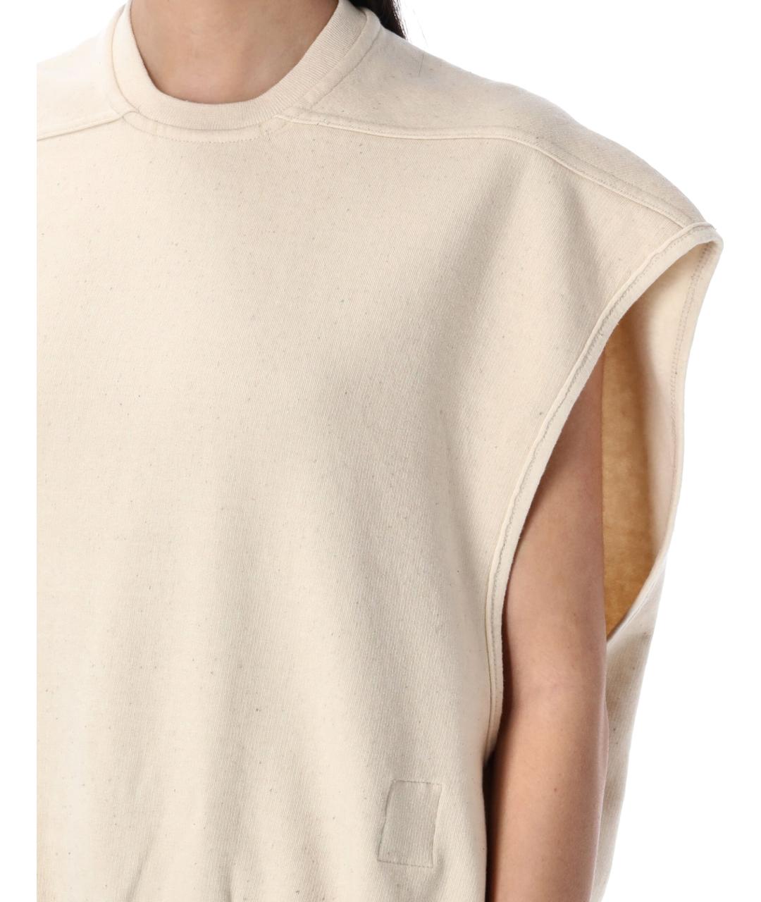 RICK OWENS Бежевая хлопковая жилетка, фото 4