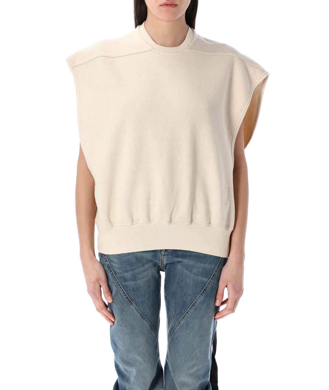 RICK OWENS Бежевая хлопковая жилетка, фото 2