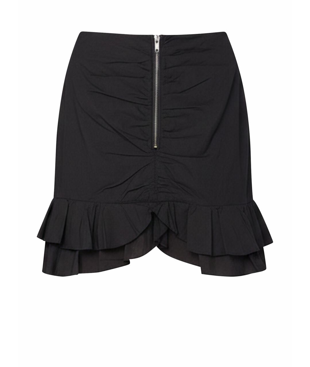 ISABEL MARANT Черная хлопковая юбка мини, фото 1