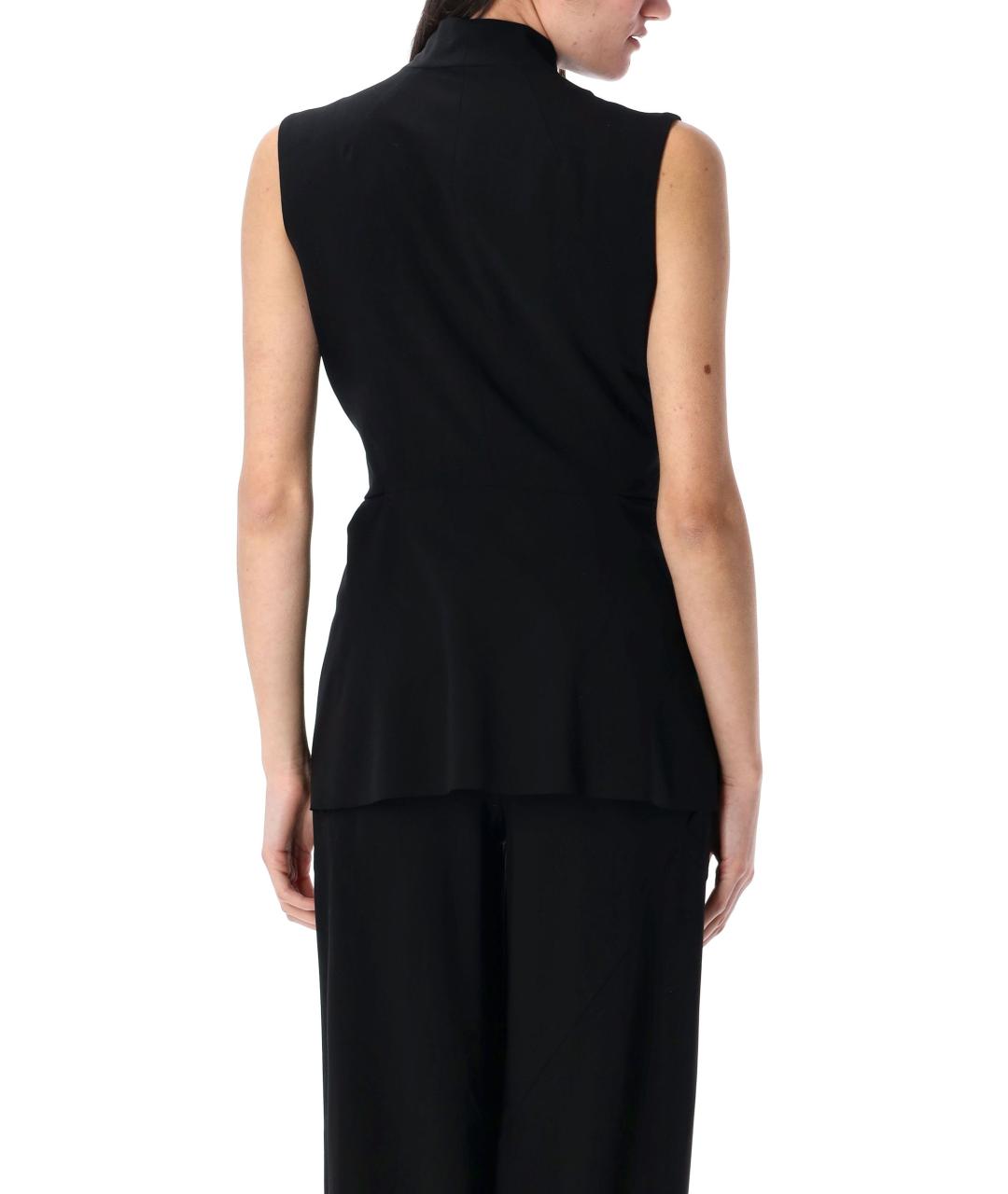 RICK OWENS Черная шерстяная майка, фото 3