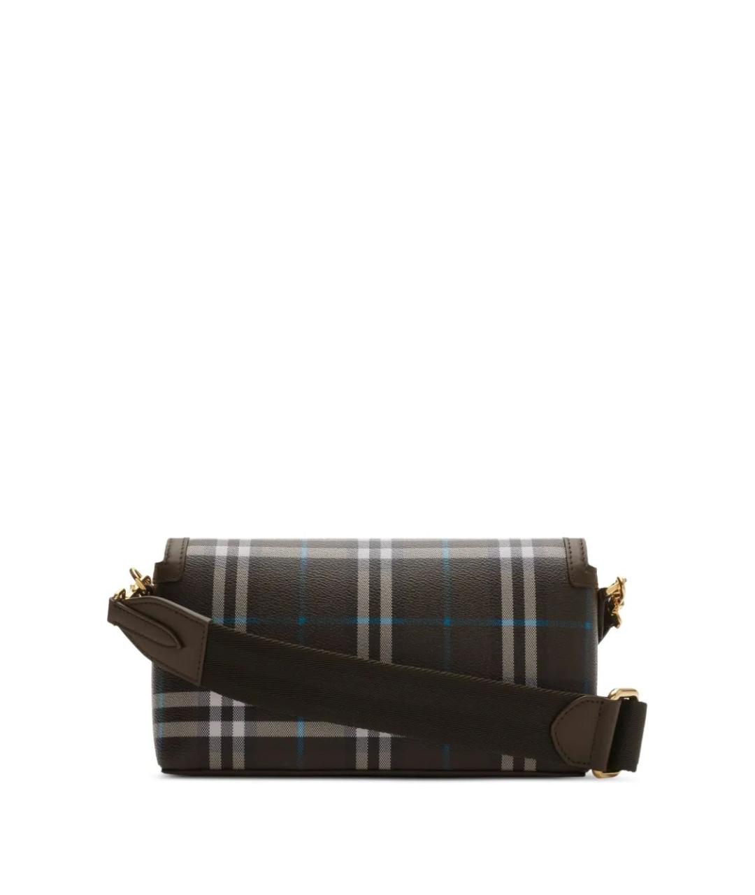 BURBERRY Коричневая хлопковая сумка через плечо, фото 2