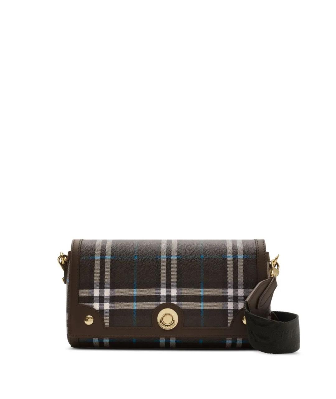 BURBERRY Коричневая хлопковая сумка через плечо, фото 1