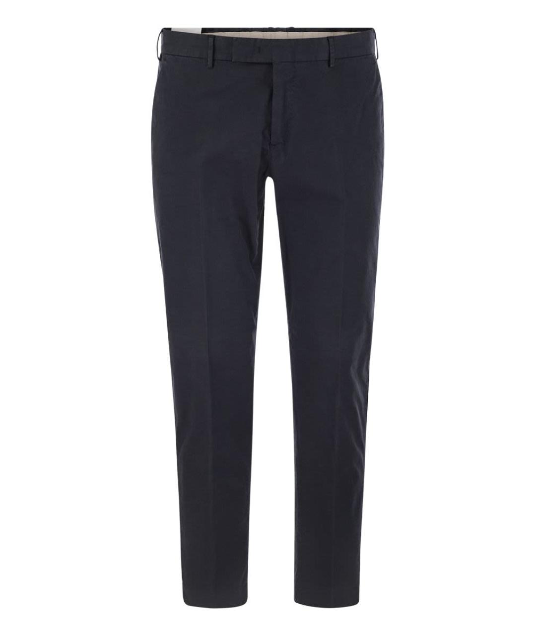PT TORINO Темно-синие хлопковые повседневные брюки, фото 1