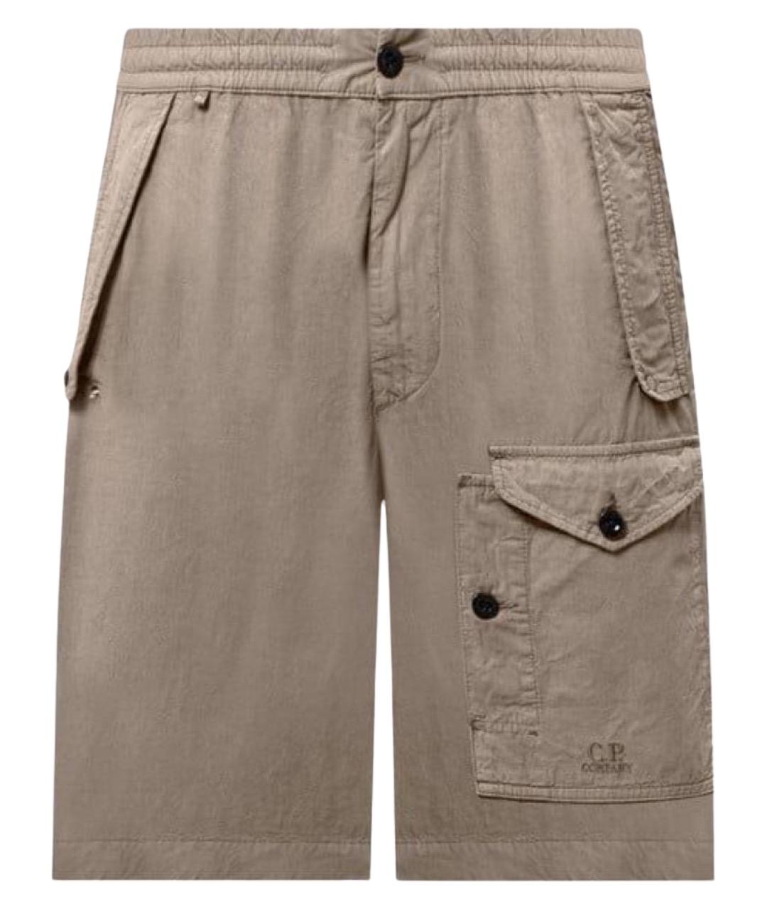 CP COMPANY Бежевые хлопковые повседневные брюки, фото 1