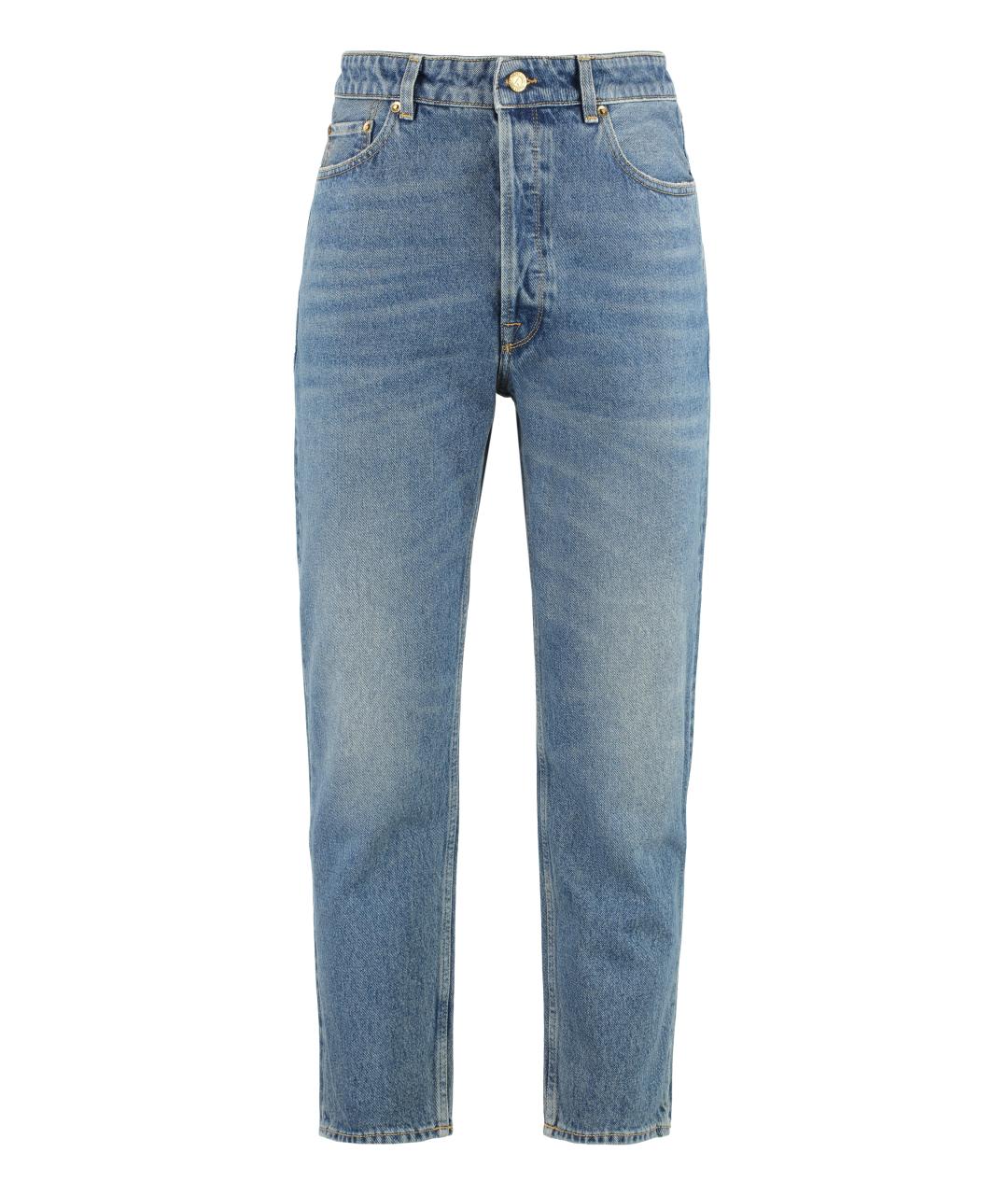 GOLDEN GOOSE DELUXE BRAND Синие хлопковые джинсы скинни, фото 1