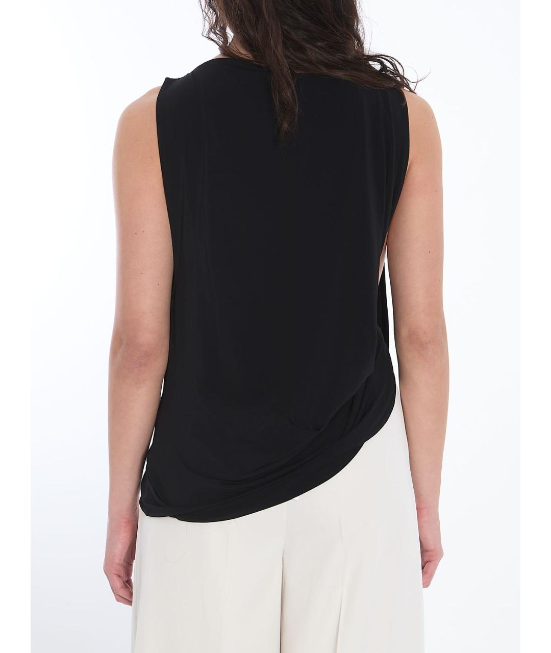 JACQUEMUS Черная вискозная блузы, фото 5