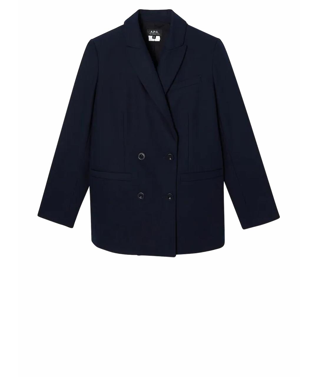 A.P.C. Синий хлопковый жакет/пиджак, фото 1