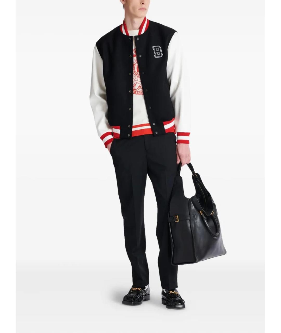BALMAIN Черная шерстяная куртка, фото 2