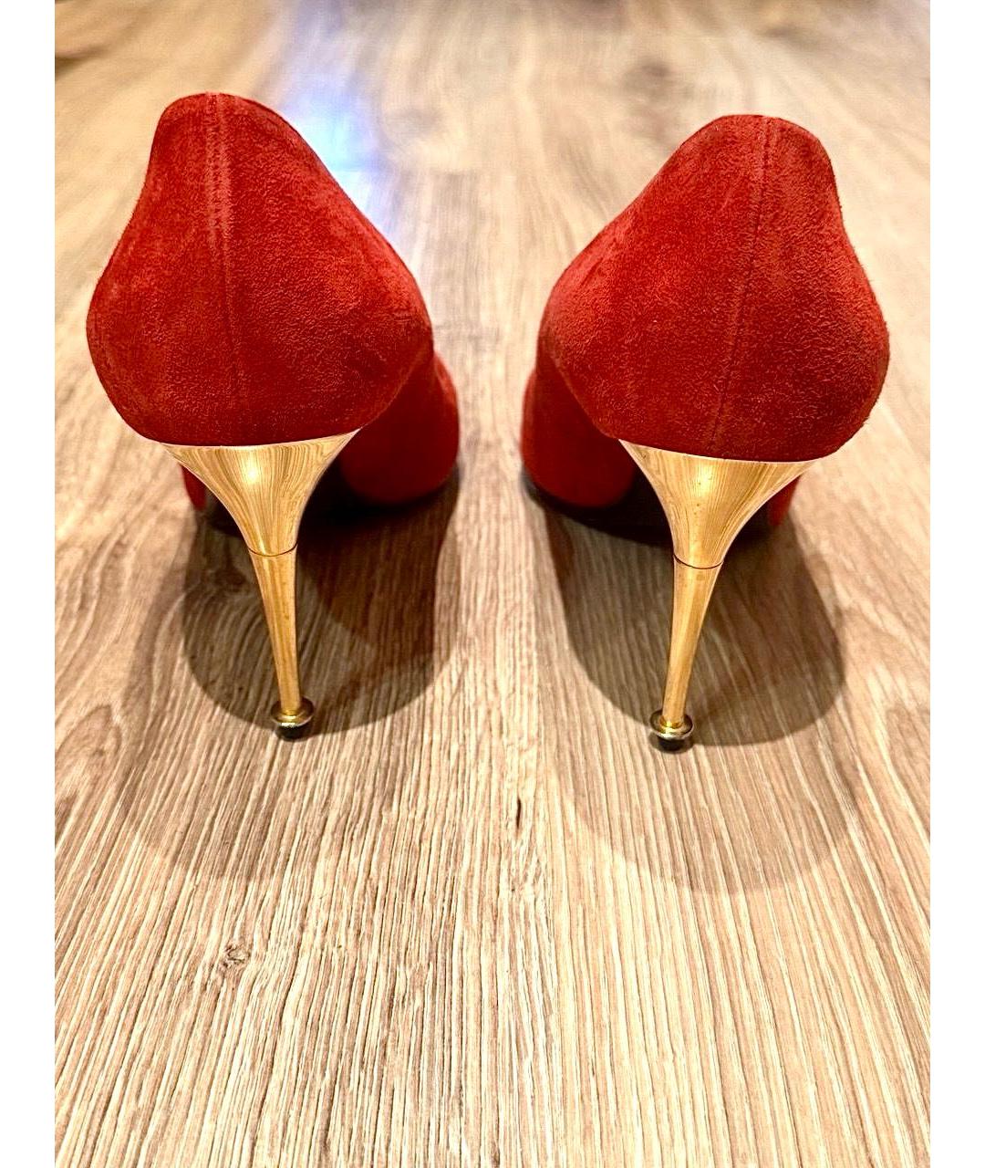 TOM FORD Красные замшевые туфли, фото 3