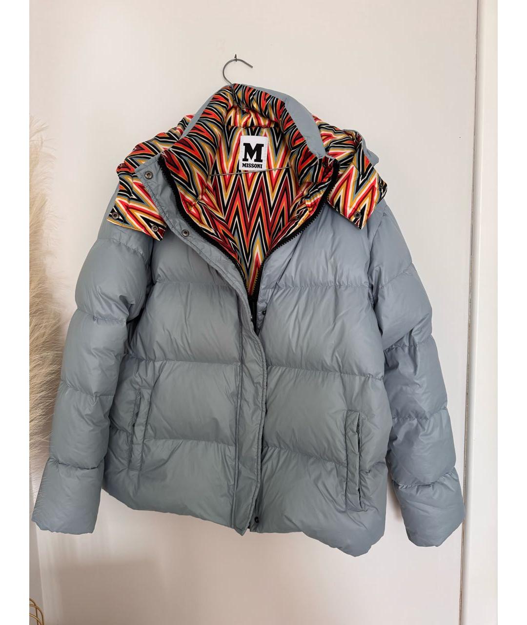 MISSONI Голубая меховая куртка, фото 9