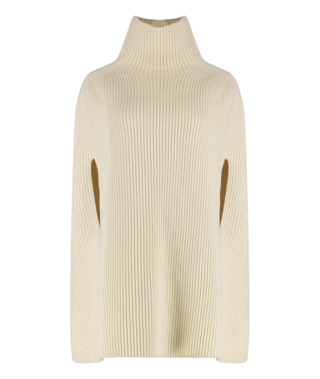 JIL SANDER Белый шерстяной джемпер / свитер, фото 1