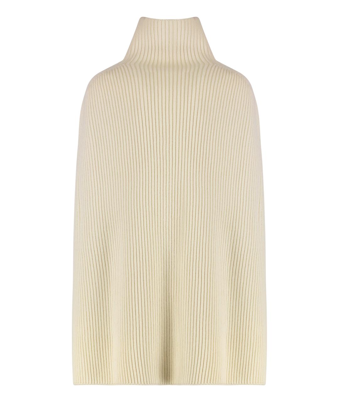 JIL SANDER Белый шерстяной джемпер / свитер, фото 2