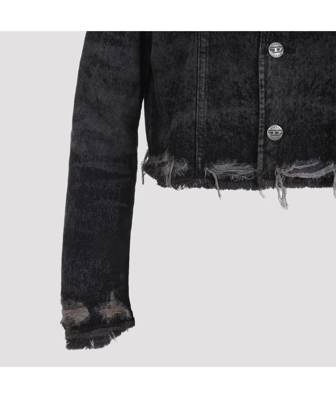 DIESEL Черная деним куртка, фото 5