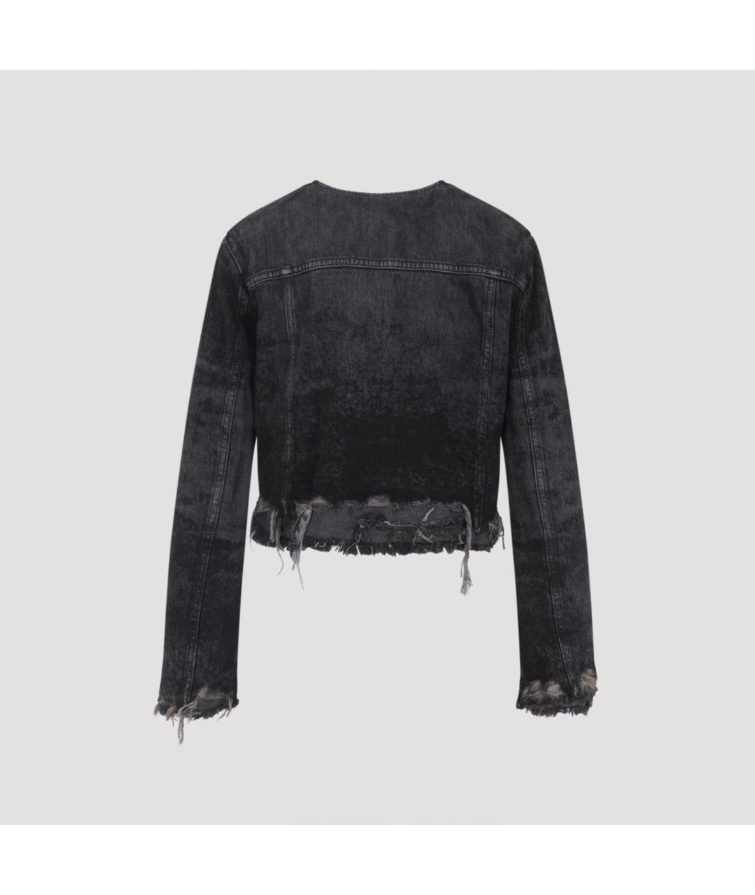 DIESEL Черная деним куртка, фото 3