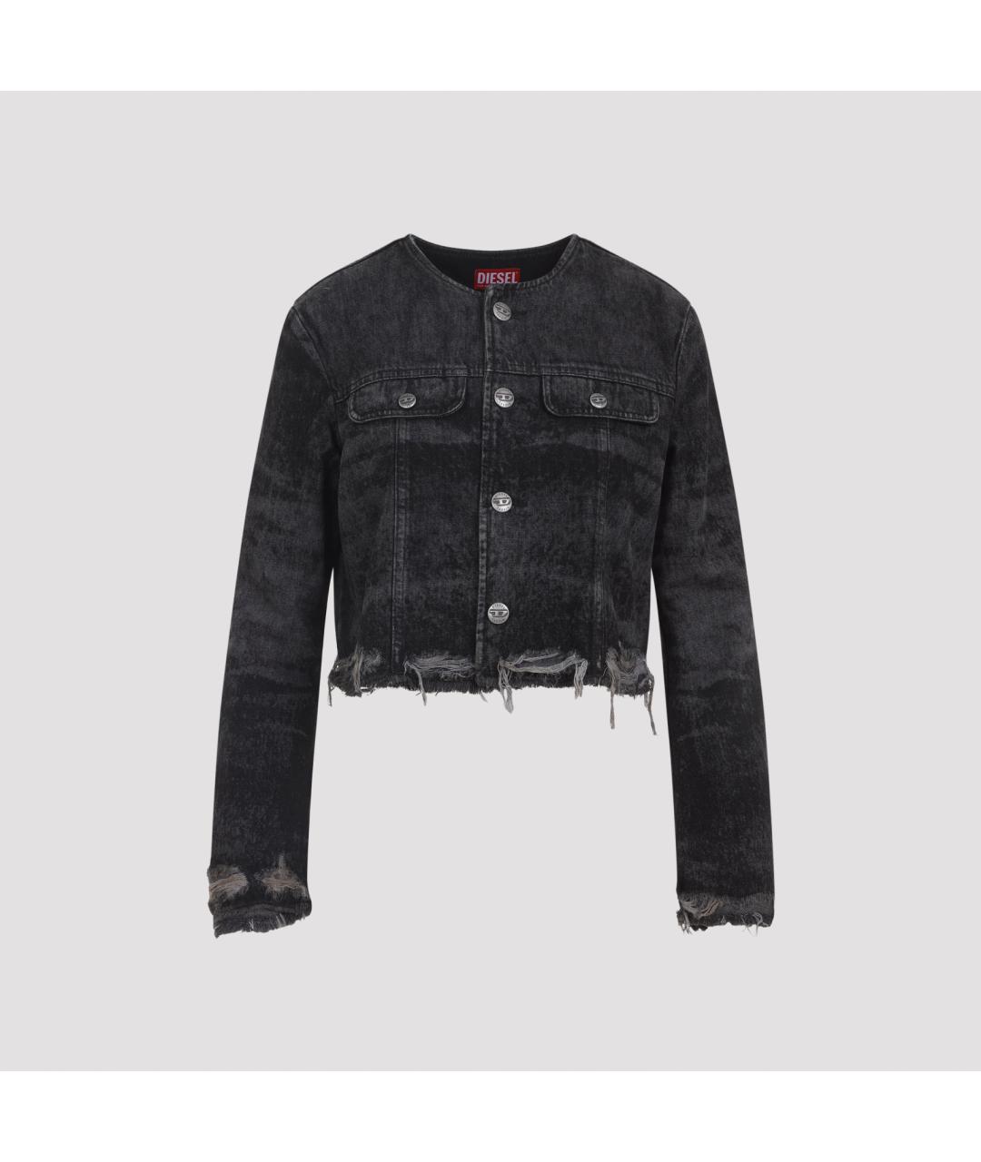 DIESEL Черная деним куртка, фото 2