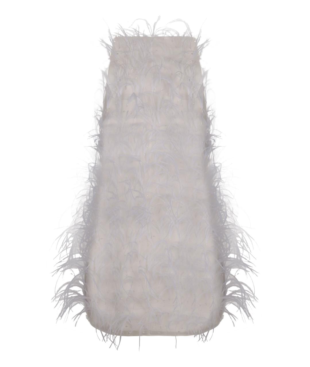 PINKO Белое полиэстеровое повседневное платье, фото 2