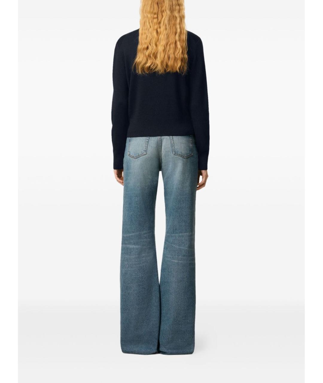 Ami Paris Синий шерстяной джемпер / свитер, фото 5