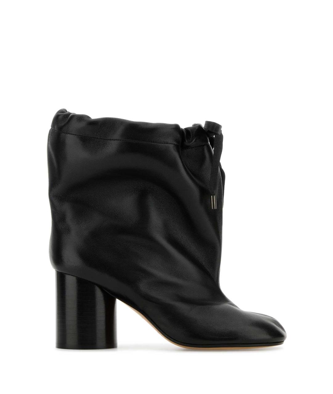 MAISON MARGIELA Черные кожаные ботильоны, фото 1