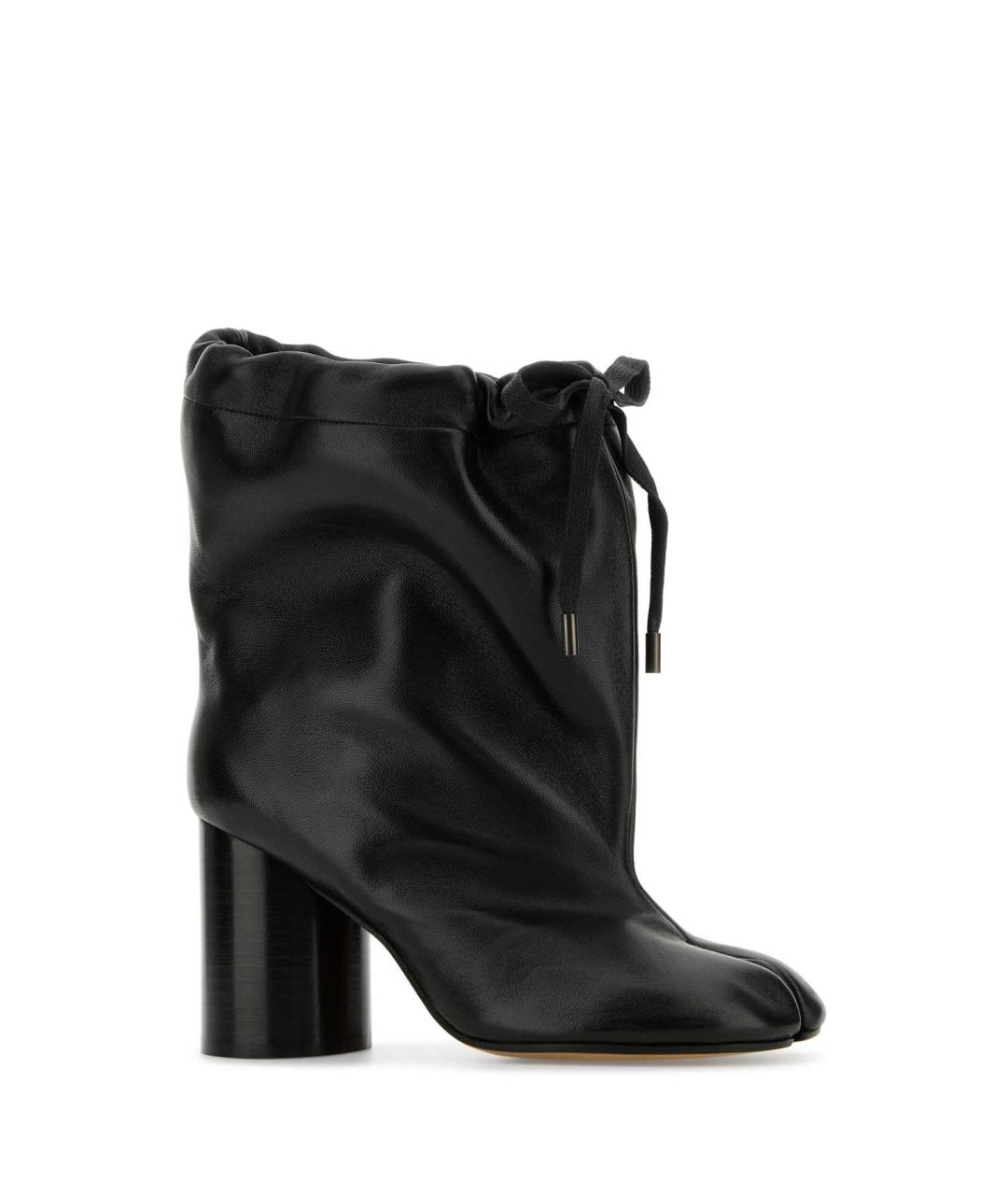 MAISON MARGIELA Черные кожаные ботильоны, фото 2