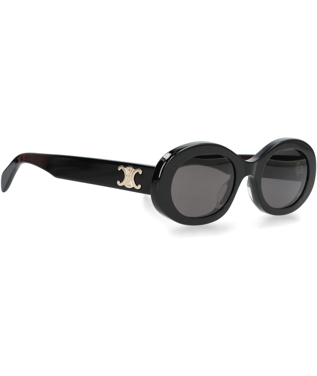 CELINE Черные пластиковые солнцезащитные очки, фото 3