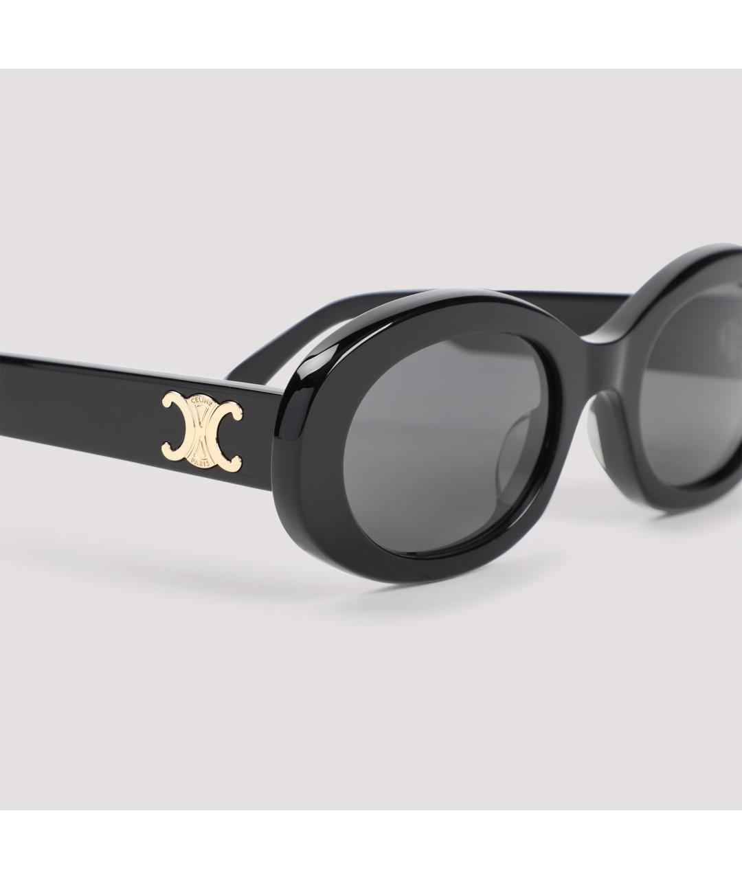 CELINE Черные пластиковые солнцезащитные очки, фото 4
