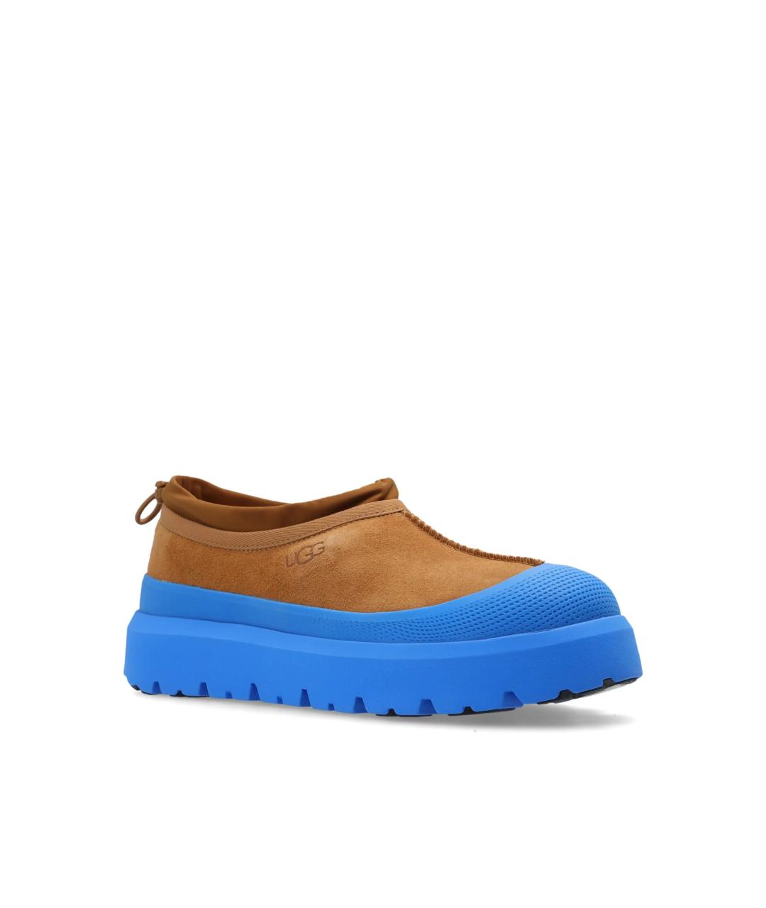 UGG AUSTRALIA Бежевые замшевые низкие ботинки, фото 4
