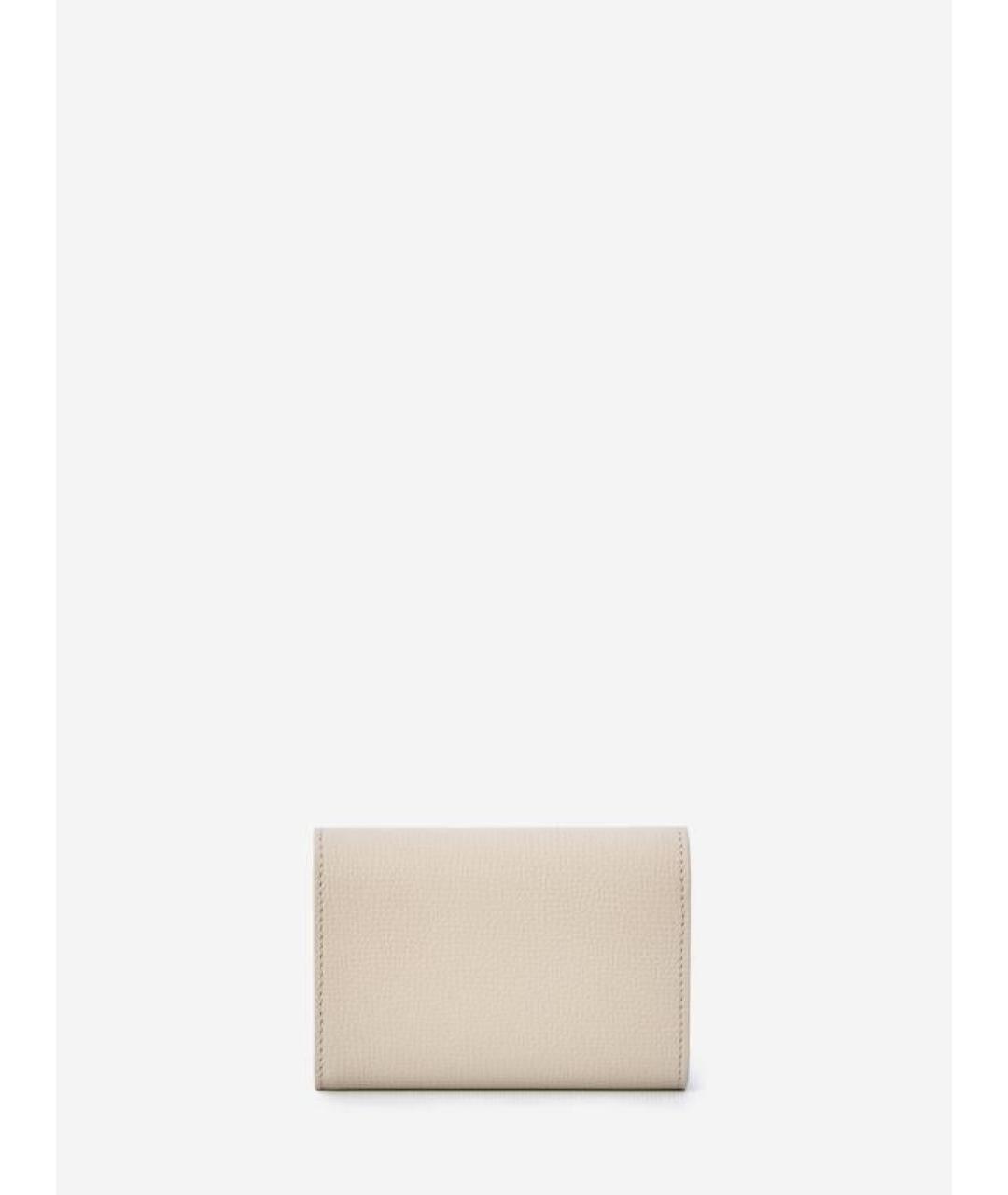 LOEWE Бежевый кожаный кошелек, фото 3