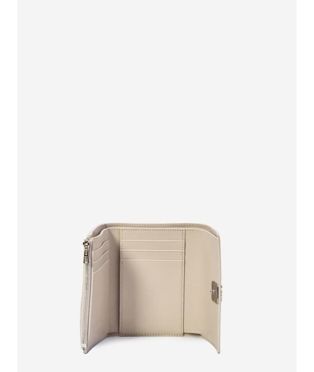 LOEWE Бежевый кожаный кошелек, фото 4