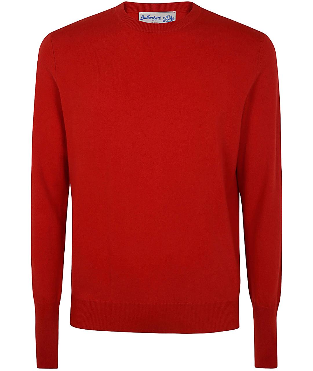 BALLANTYNE Красный кашемировый джемпер / свитер, фото 1